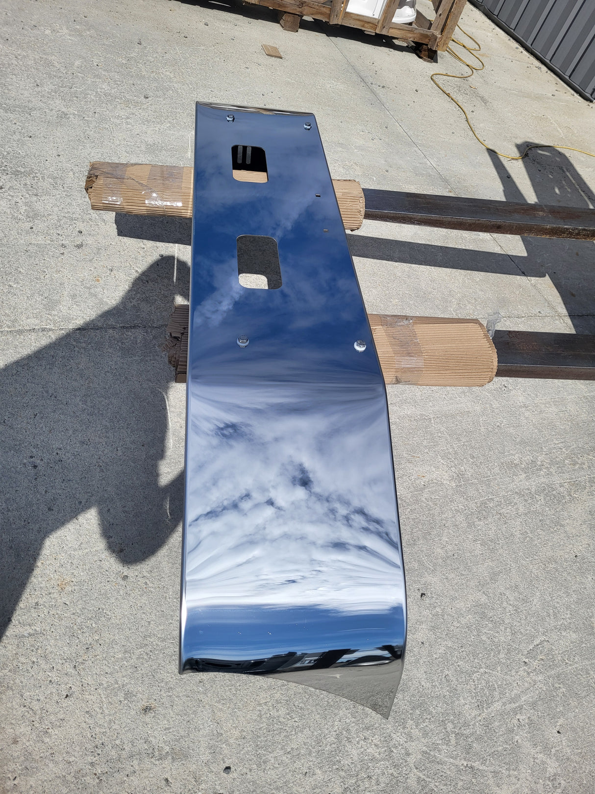 Durabilt 16" Stainless Steel Bumper for Peterbilt 335 / 348