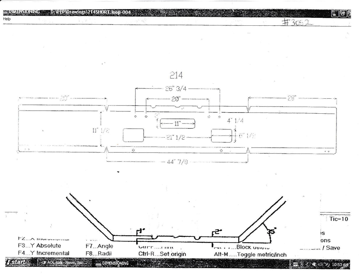 Freightliner FLD/FLC 120SD Bumper Steel Chrome 12 in. With Fog Light Hole Cutouts