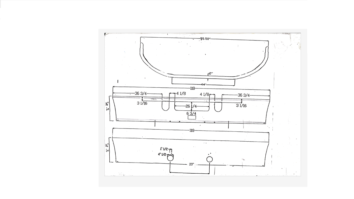 Mack CXU Set Back Axle Parachoques Acero Cromado 2008-Reciente 16 pulg.