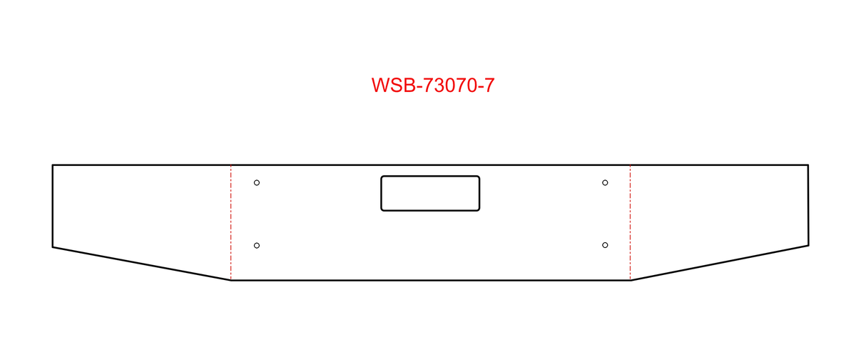 Western Star 47x / 49X Tapered Steel Chrome Bumper, Set Back Axle, 17"
