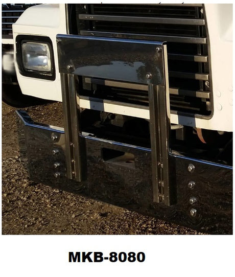 Mack RD 688S & RD 6900S Granite and DM new aftermarket steel chrome grille guard.