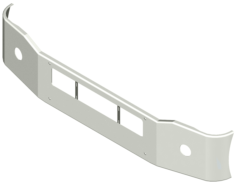 Freightliner Coronado Bumper Steel Chrome