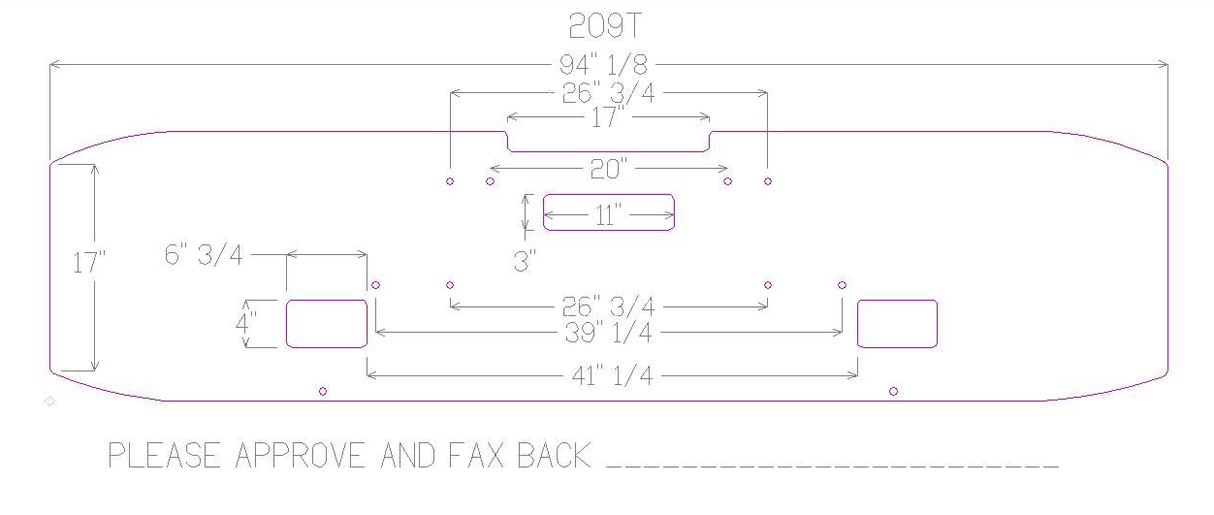 Freightliner FLD Classic Parachoques 18 Ultramax con orificios para luz antiniebla, 8 pernos