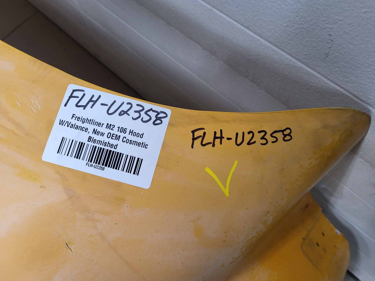 Freightliner M2 106 Hood, w/Valance, OEM Take Off, FLH-U2358