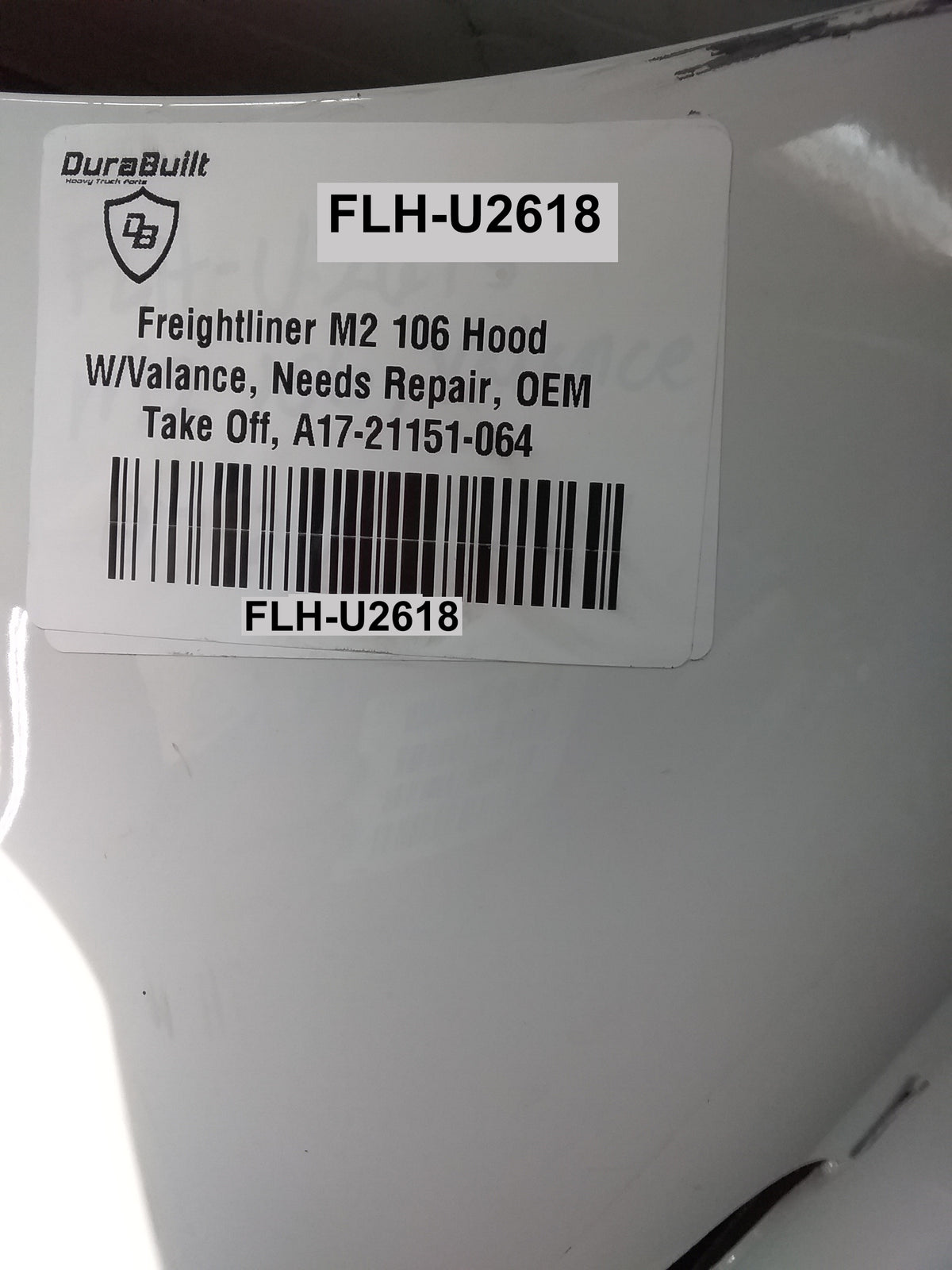 Freightliner M2 106 Hood W/Valance 2023-26, OEM Take Off | A17-21151-064