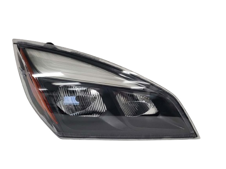 Full LED headlights for Freightliner Cascadia 2018-2024, part A66-01405-004, DOT/SAE compliant, DRL