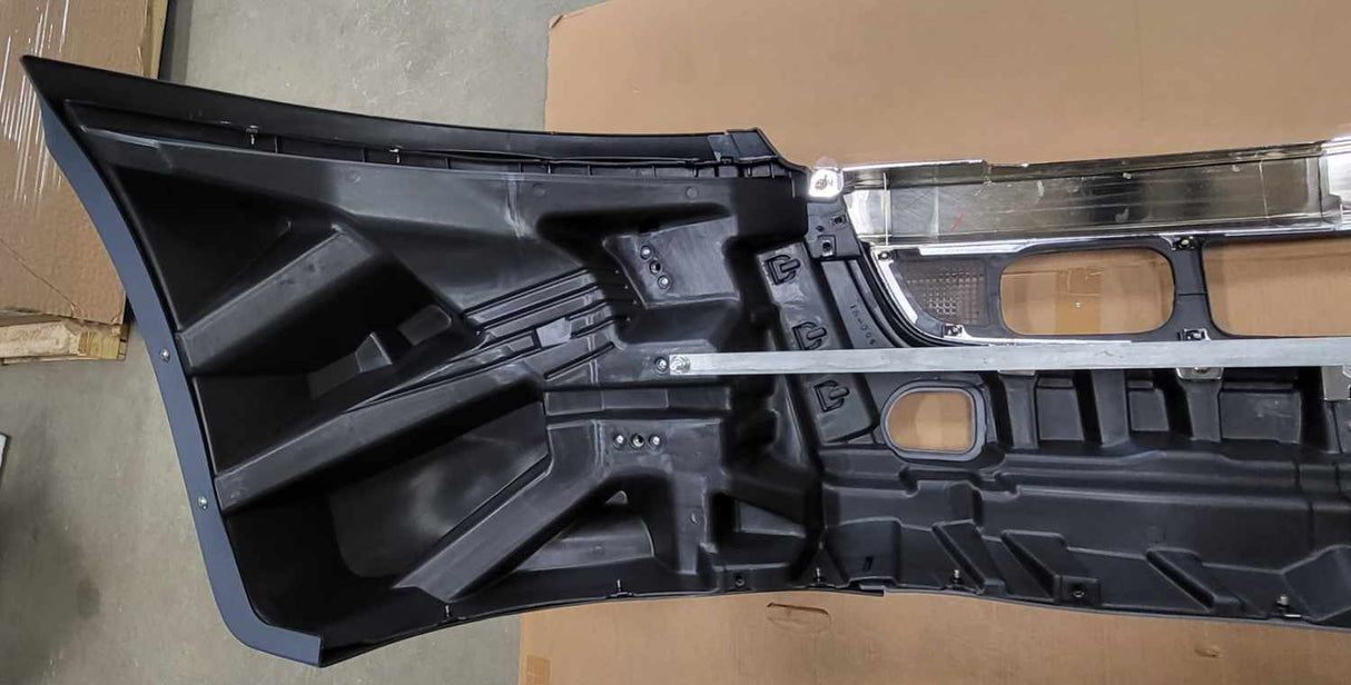 Value HD International LT625 Plastic Bumper with Chrome, 2018-up