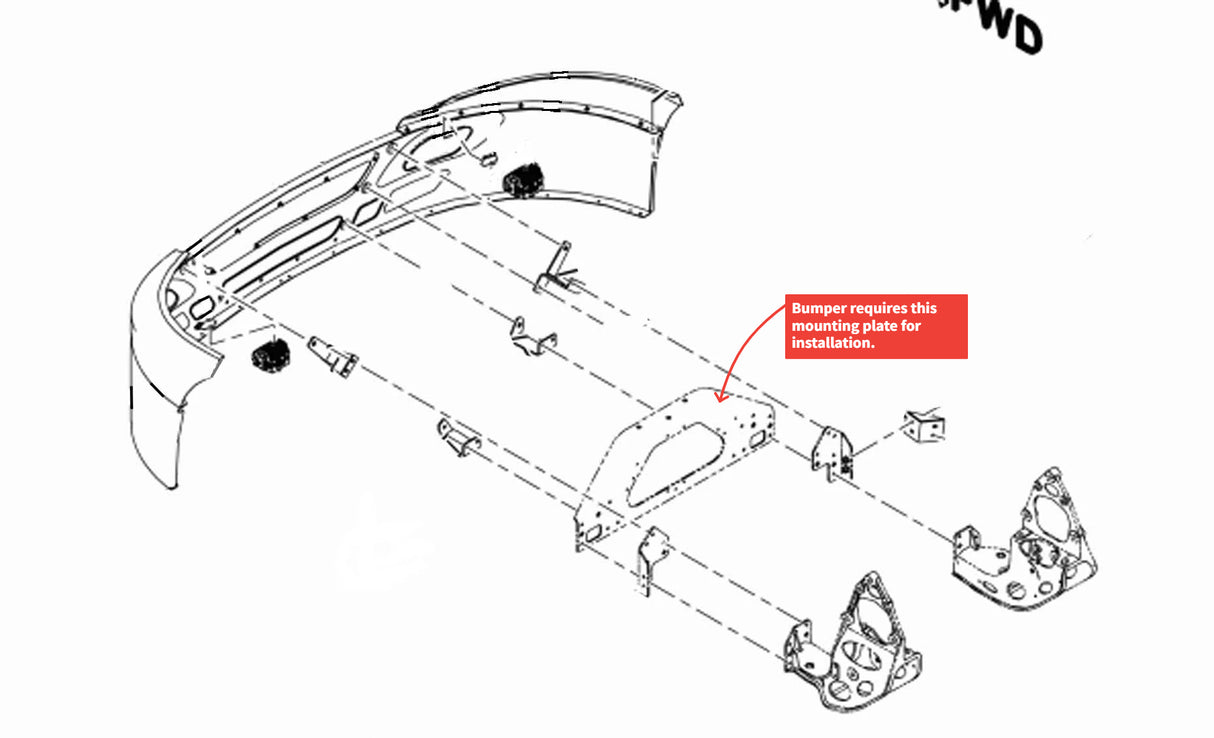 International ProStar Steel Chrome Bumper