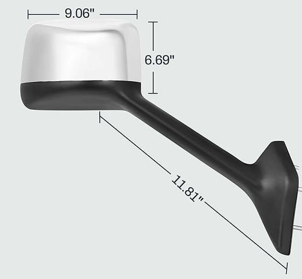 Value HD- International LT/ RH Chrome Hood Mirrors RH