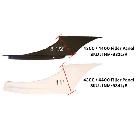 International 4300 Driver Side Filler Panel - Big Truck Hoods