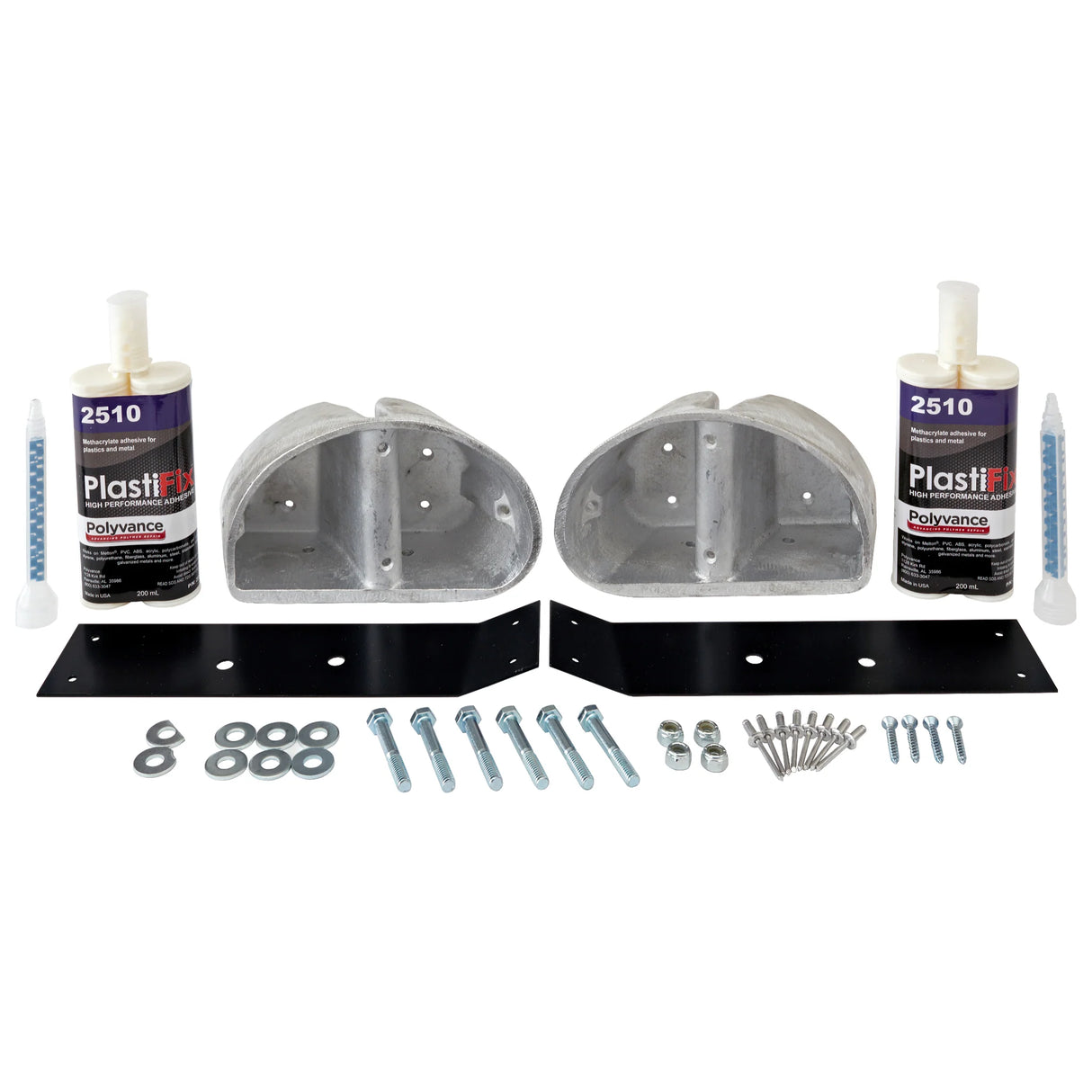 Kenworth W900 Hood Guide Bracket Repair Kit | Round