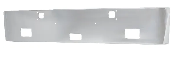 Aftermarket Chrome Steel Bumper, Fits Kenworth W900L & W900B With Fog Light Cutouts