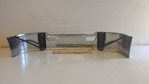 DuraBuilt Kenworth T680 Steel Chrome Bumper | 17" W/Tow Holes | KWB-680C