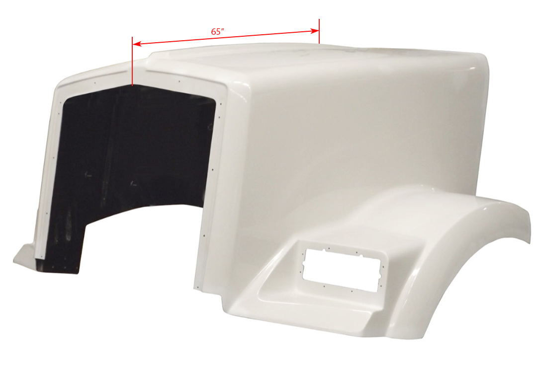 Quality Made Fiberglass hood, Fits Kenworth T800 Hood Split Fender Straight Cowl 1986 & Newer, K146-1074