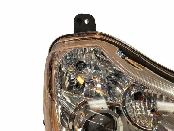 Durabilt Headlight, Fits Kenworth T680 Chrome Halogen Projector Passenger Side, P54-6103-11000R