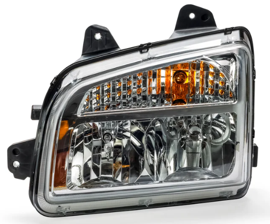 Value HD-Chrome Halogen Headlight, Fits Kenworth T880 Left Side