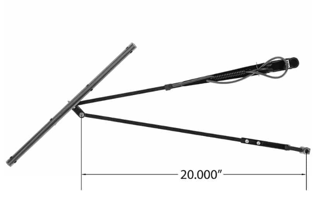 Brazo de limpiaparabrisas de repuesto para el lado del conductor - R23-1029-22 - Compatible con Kenworth