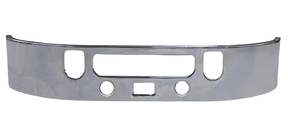 Mack Vision CXU Pinnacle Steel Chrome Bumper w/Tow Holes & Fogs 2006 & Up