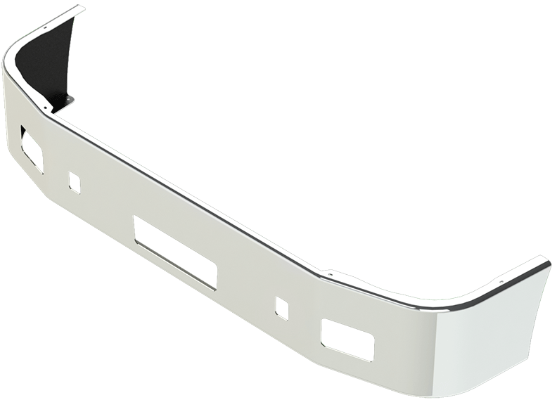 Peterbilt 384 Parachoques de acero cromado