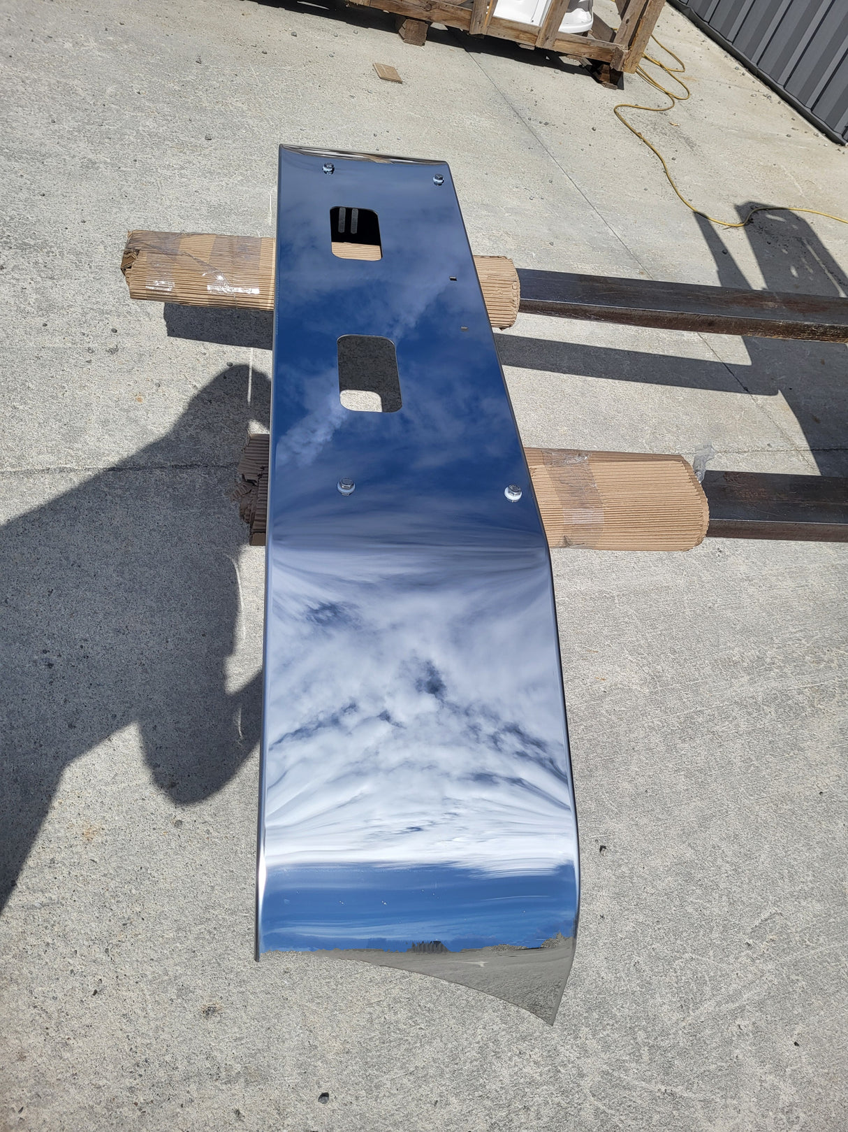 Durabilt 16" Stainless Steel Bumper for Peterbilt 335 / 348