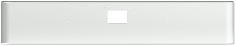 Durabuilt Steel Chrome Bumper Tex Square 19 in. for Peterbilt 379 / 357 / 378 Axle Forward