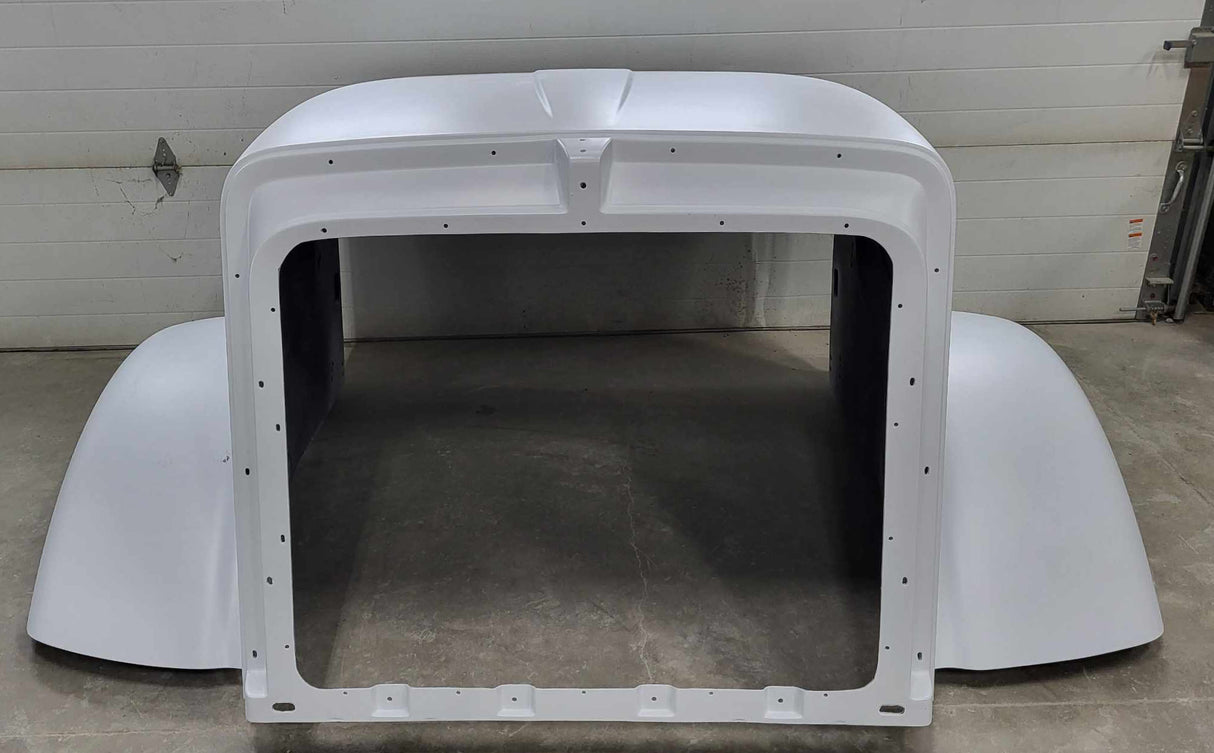 Fiberglass hood for Peterbilt 367 Set Back Axle | Modified Design | L29-6055-1400020