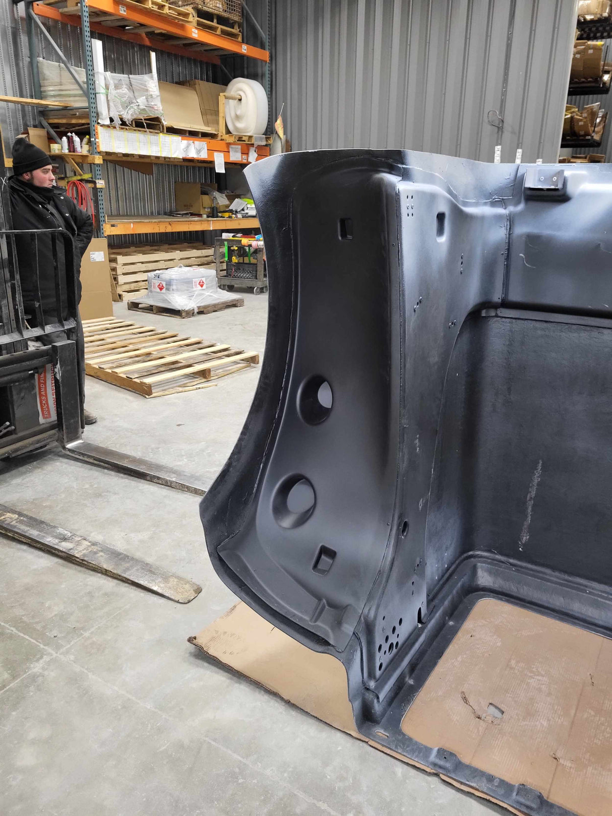 Fiberglass hood for Peterbilt 367 Set Back Axle | Modified Design | L29-6055-1400020