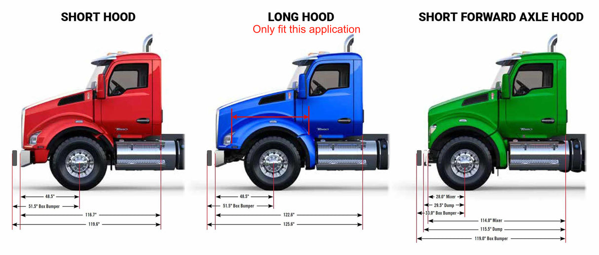 Kenworth T-600 OEM Cos. Defecto. Guardabarros del lado del conductor