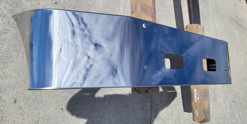 Durabilt 16" Stainless Steel Bumper for Peterbilt 335 / 348