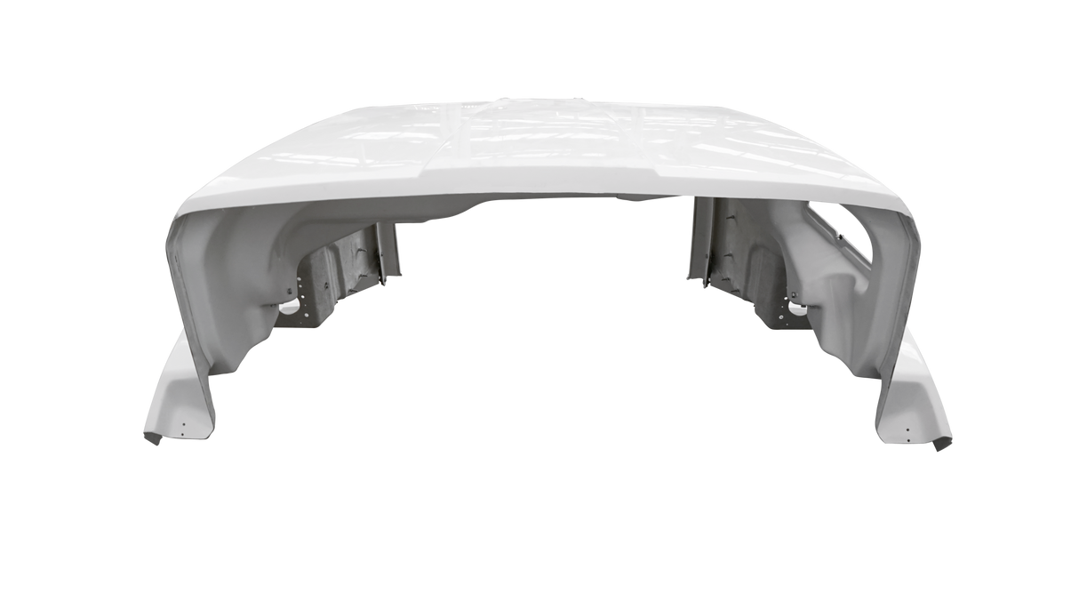 Durabuilt Fiberglass Hood for Western Star 4700 Set Back, w/o hinge bar