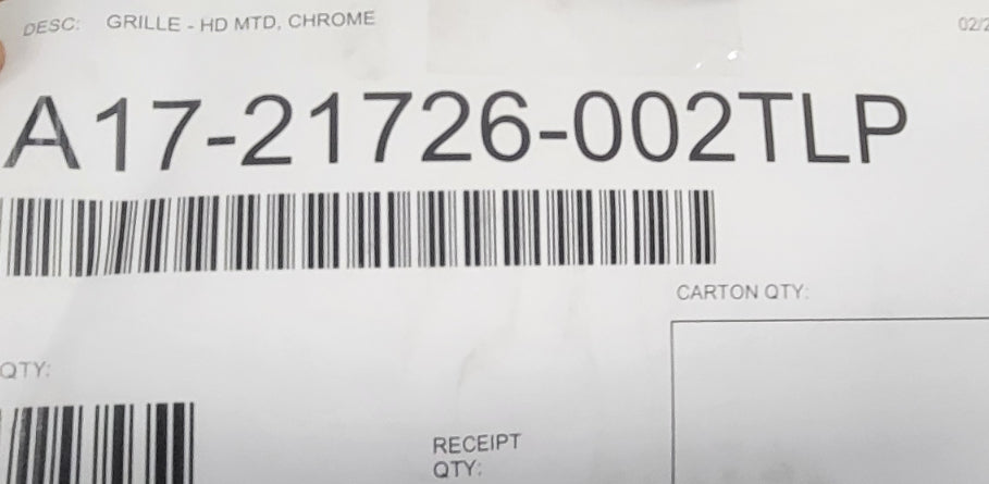 Western Star 57X OEM Plastic Chrome Grill, A17-21726-002