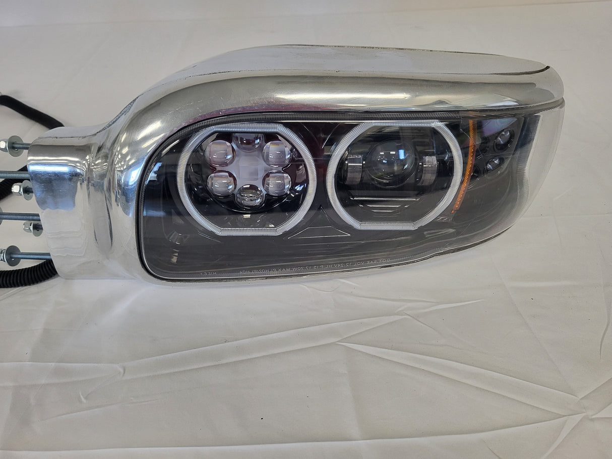 Headlight Housing  Bucket LH Fits Peterbilt 389 / 388 Cosmetic Blemish