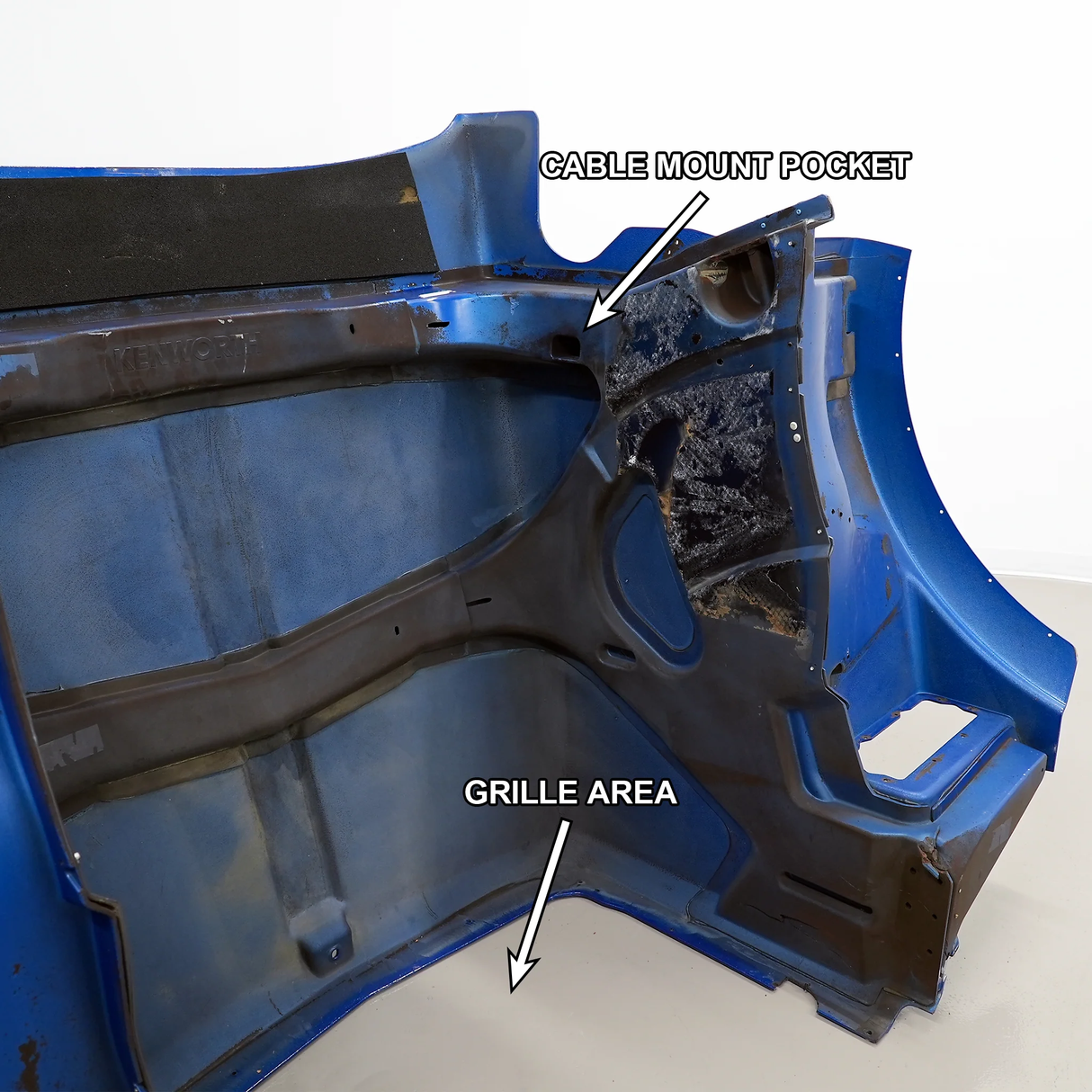 Kenworth T800 Hood Cable Mount Repair Kit