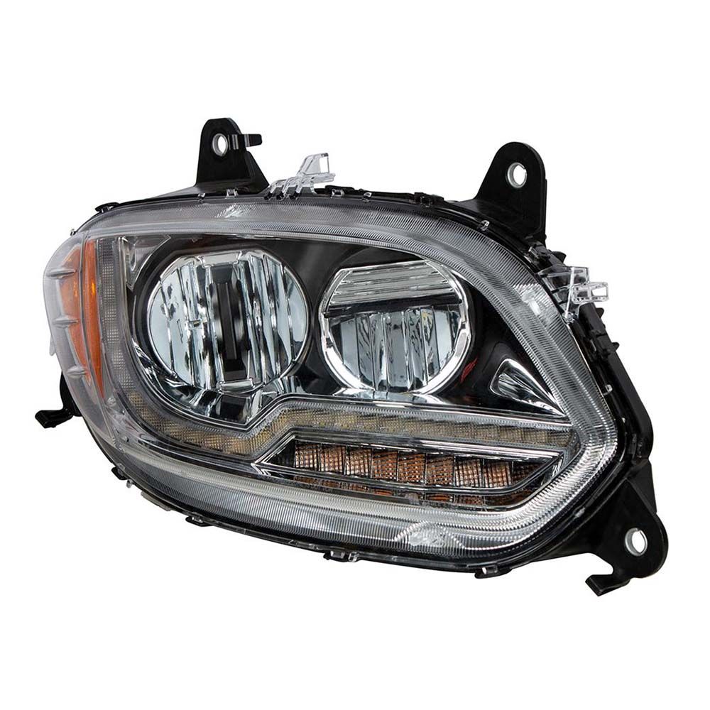 International LT Headlight Chrome 2017 - 2021 RH Headlight Assembly Full LED