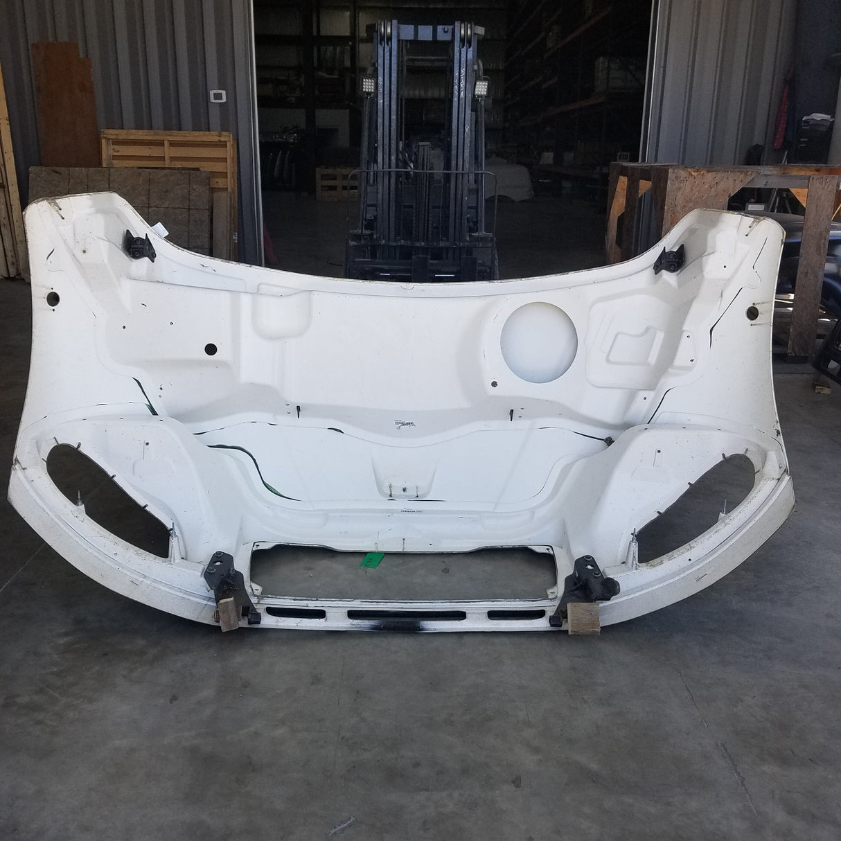 Freightliner M2 106 Hood W/Valance W/Bezel Notches New OEM Cosmetic Blemished - Big Truck Hoods