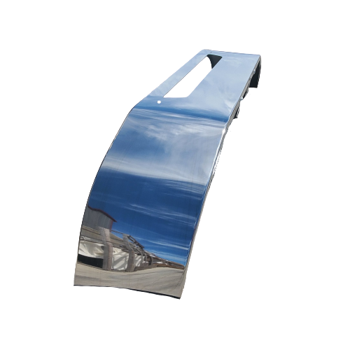 Aftermarket Chrome 16" Steel Bumper, Fits Kenworth T-270 & T-370