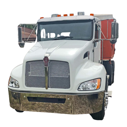 Aftermarket Chrome 16" Steel Bumper, Fits Kenworth T-270 & T-370