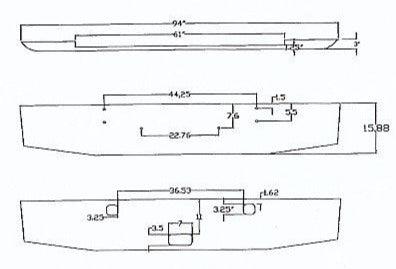 Aftermarket Chrome Steel Bumper, Fits Kenworth W900L Without Fog Lights