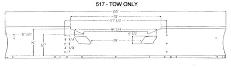Aftermarket Chrome Steel Bumper, Fits Kenworth T-680 US made