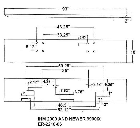 International 9900 I & IX Parachoques Acero Cromado