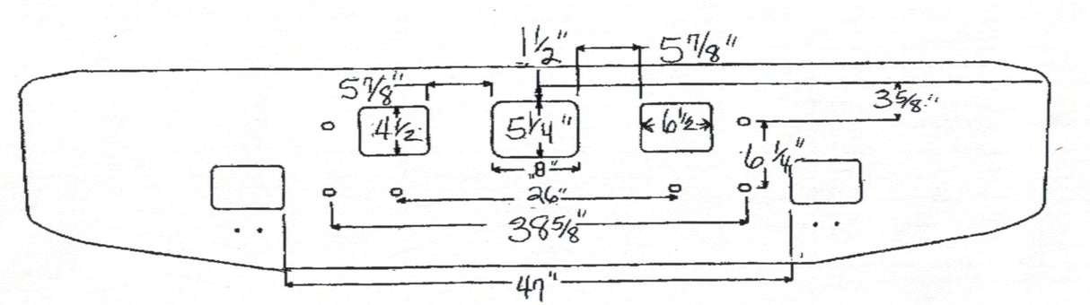 International 5000-5900 Series Steel Chrome Bumper