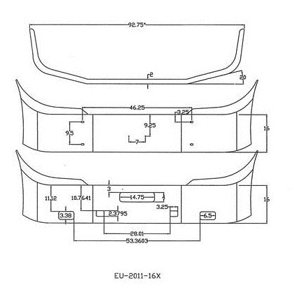 International ProStar Steel Chrome Bumper