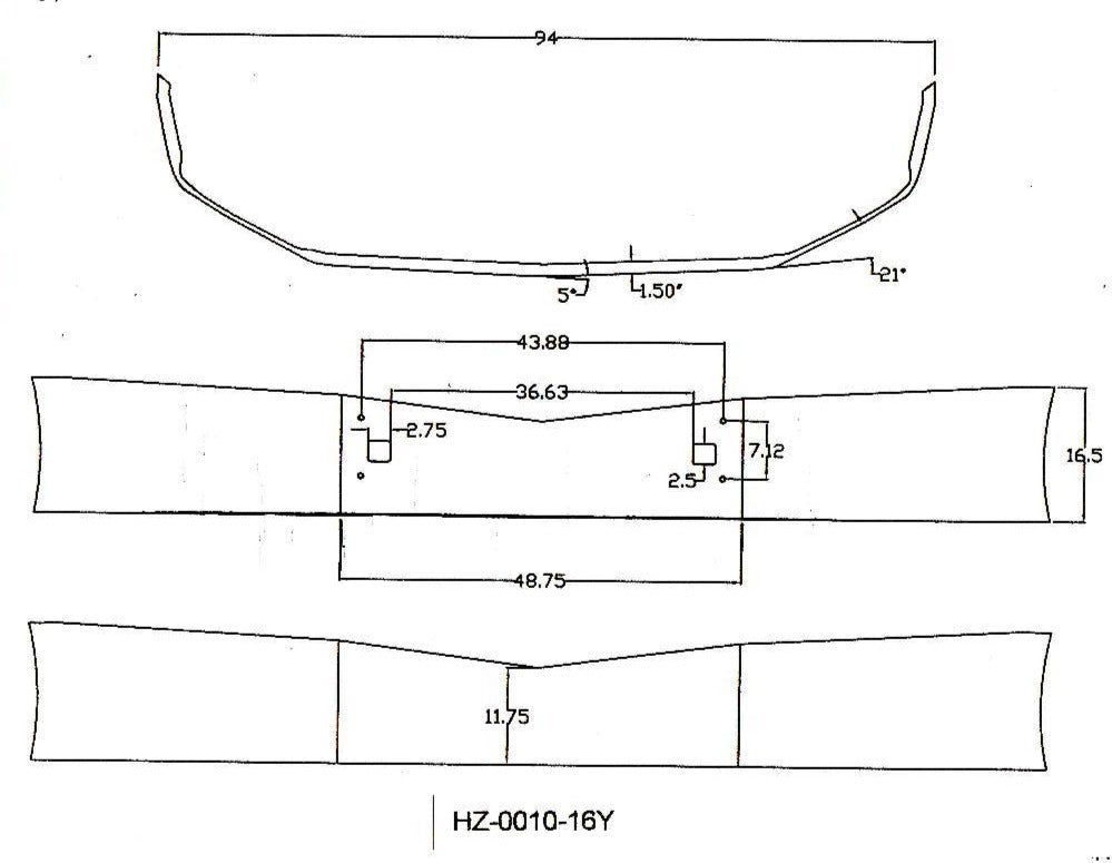 Peterbilt 579 Set Back Axle Steel Chrome Bumper - Big Truck Hoods