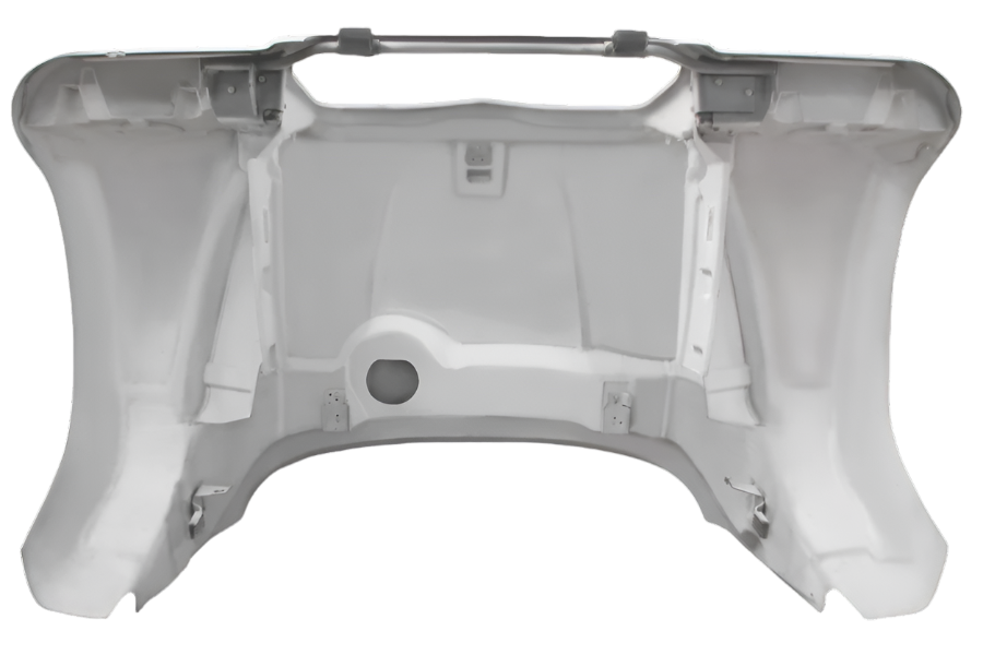 Mack Granite CV713 Hood Modified Design - Big Truck Hoods