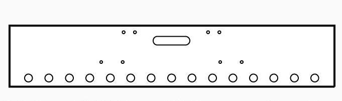 Freightliner FLD Classic Bumper 18" Ultramax With Round Light Cutouts 8 Bolt - Big Truck Hoods