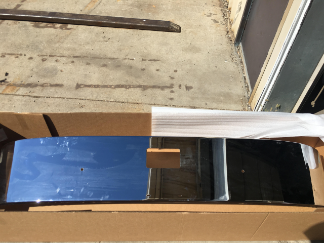 16" Steel Chrome Bumper with Small Tow Pin Hole for Peterbilt 335 | Big Truck Hoods