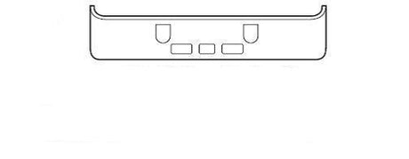 Mack CH SFA Steel Chrome Bumper - Big Truck Hoods