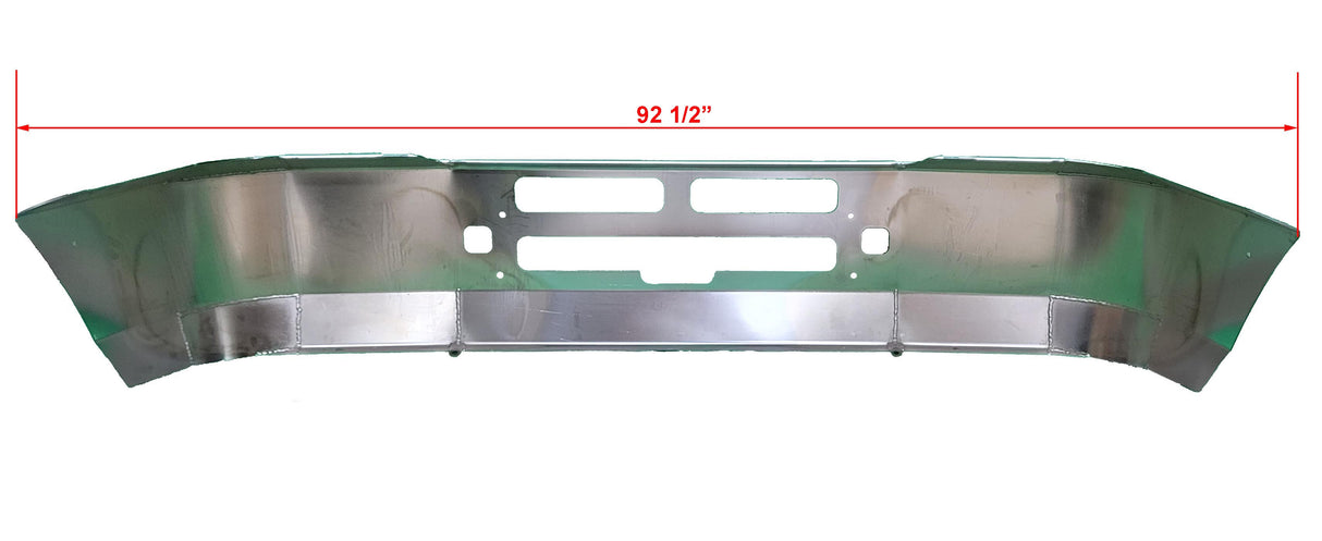 Durabuilt Chrome Steel Aero Bumper, Fits Kenworth T-600