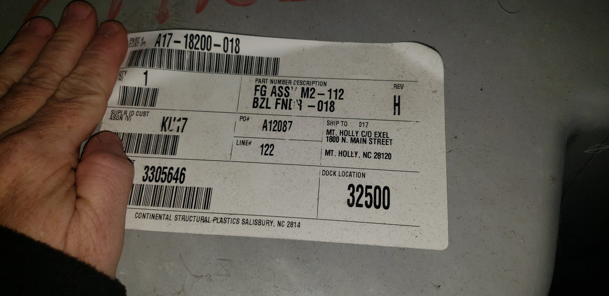 Freightliner M2 112 Hood New OEM Cosmetic Blemished 1917