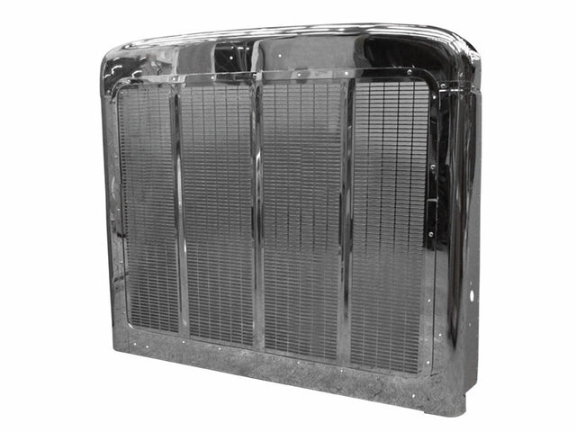 DuraBuilt Stainless Steel Grill and Grill Surround Set Fits Peterbilt 379 Short